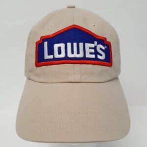 Retro Vintage Style Lowes Store Construction Builder Patch Hat Cap Beige Relaxed